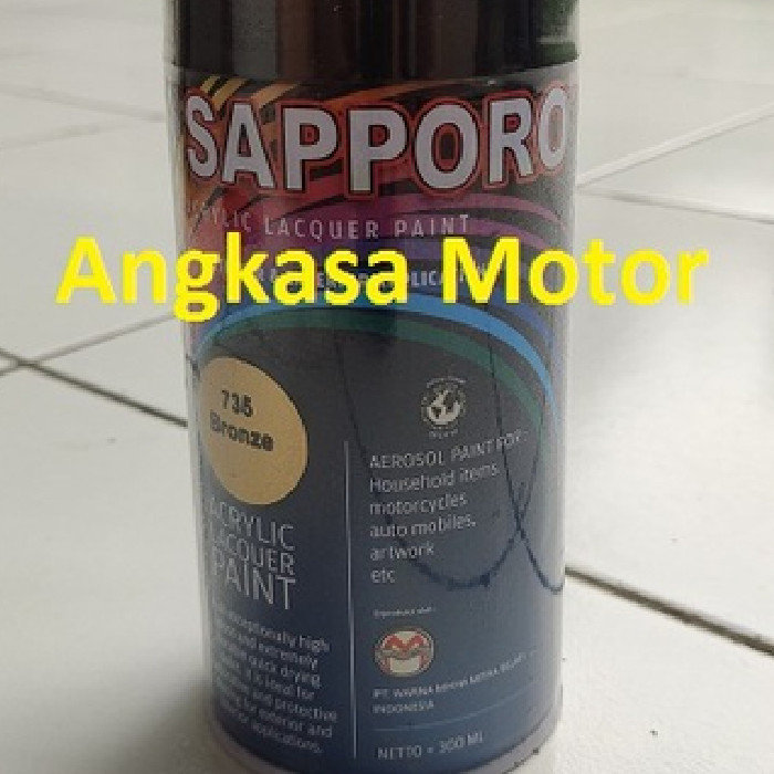 Jual Cat  Semprot Bronze 735 Sapporo Spray Pylox Pilox 300 