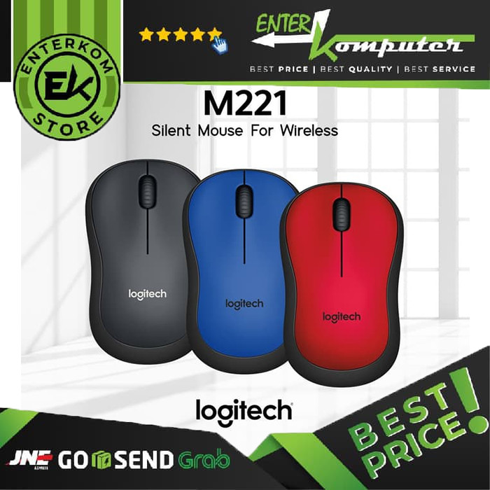 Jual Logitech M 221 Silent Wireless Mouse - Jakarta Pusat - Enter