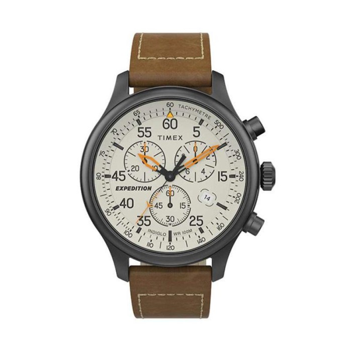 Foto Produk Jam Tangan Timex Expedition Gunmetal Cream Chrono TW2T73100 dari The Watch Co.