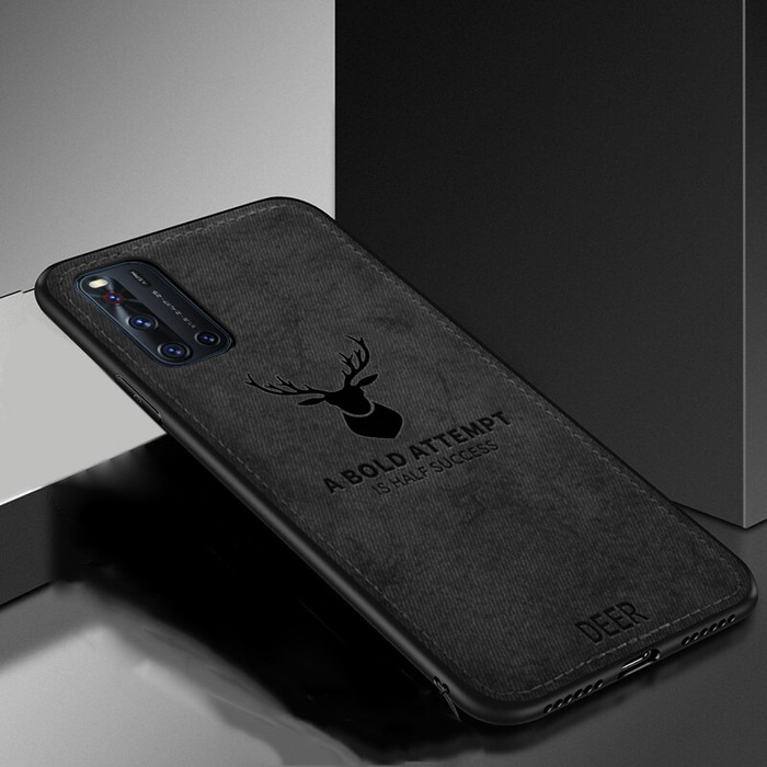 Jual CASE OPPO RENO 4 2020 DEER CLOTH CANVAS JEANS Jual CASE OPPO RENO 4 2020 DEER CLOTH CANVAS JEANS