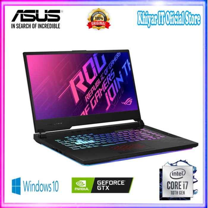 Jual LAPTOP GAMING ASUS ROG G512LI I75TB6T i7-10750H