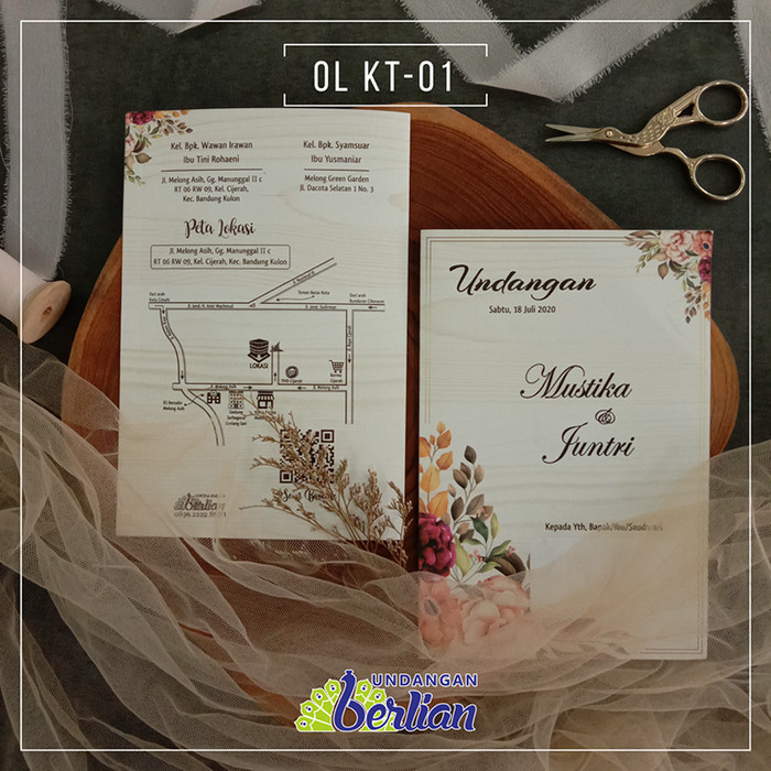 Jual Undangan Pernikahan Vintage Cetak Undangan Pernikahan ...