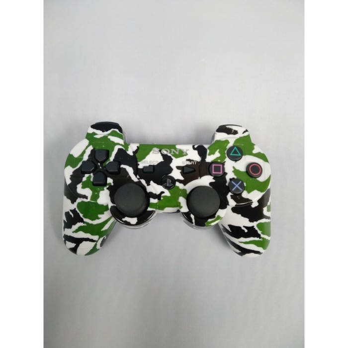 Jual STIK PS3 /STICK PS3 ARMY MOTIF HIJAU PUTIH - Jakarta