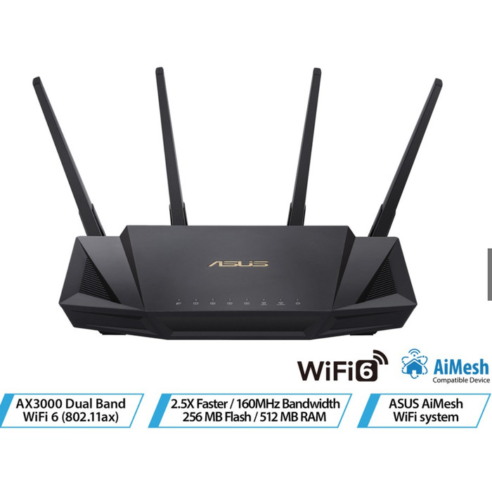 Jual Asus Rt Ax58u Ax3000 Dual Band Wifi 6 Jakarta Barat Sj4000indo Tokopedia