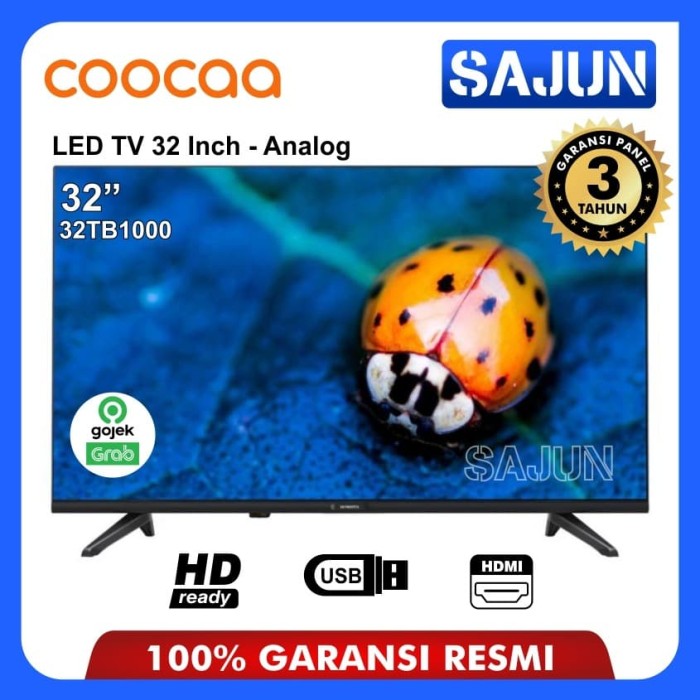 Jual COOCAA 32TB1000 LED TV 32 INCH HDR Garansi Panel 3Th New 2019 - PLUS  HDMI CABLE - Jakarta Utara - Sajun Electronic | Tokopedia