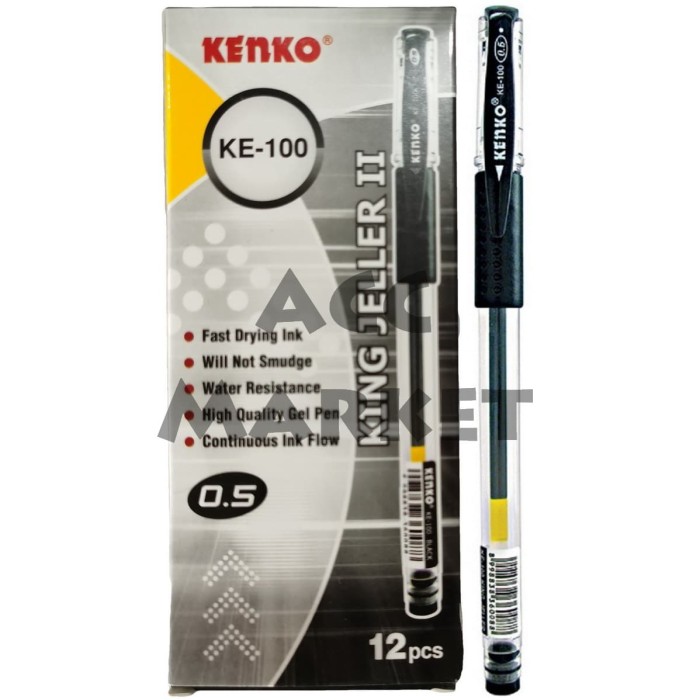 Jual Pena Pulpen Gel Pen 1 Pack Isi 12 Pcs Kenko Ke100 Kab Bekasi Acc Market Tokopedia