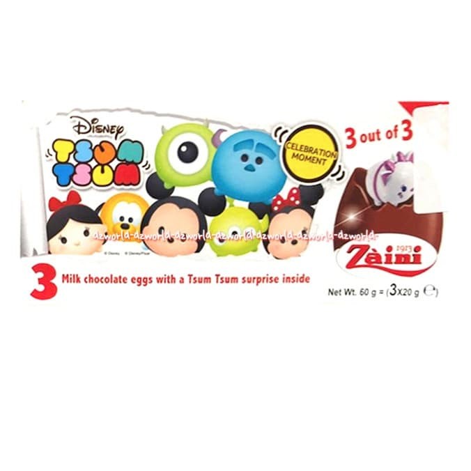 zaini tsum tsum chocolate eggs