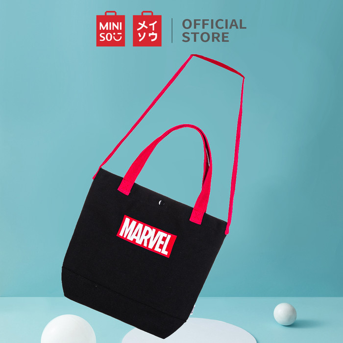Promo MINISO MARVEL Tas Belanja Bersulam Embroidered 