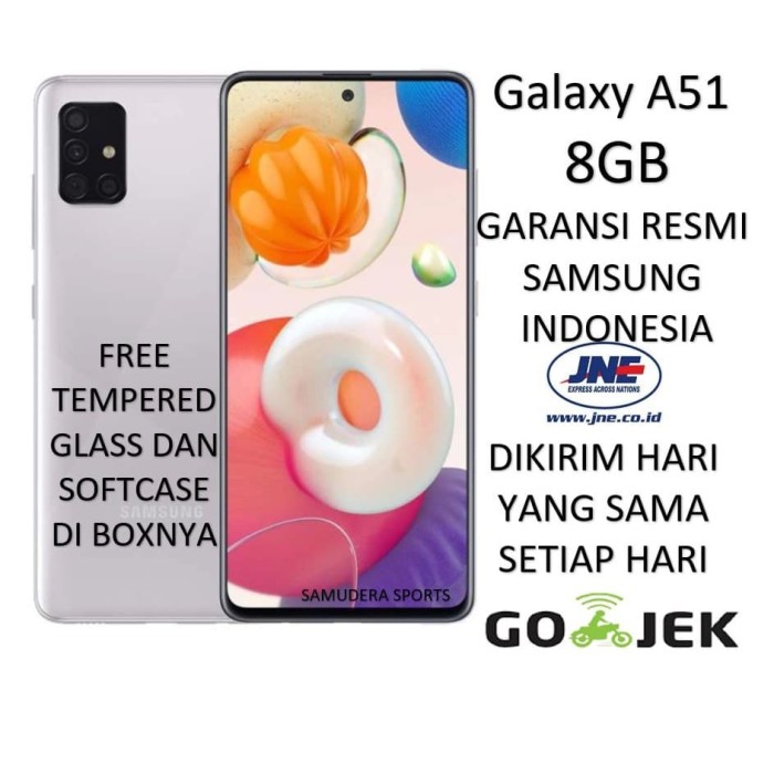 Jual SAMSUNG GALAXY A51 8/128 (RAM 8GB/128GB) 2020 GARANSI RESMI SEGEL