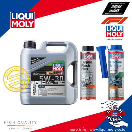 Jual [Paket Ganti Oli Mobil]Special Tec 5w30+Engine Flush+Injection