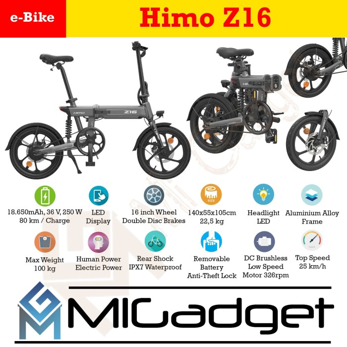 16 inch frame electric bike