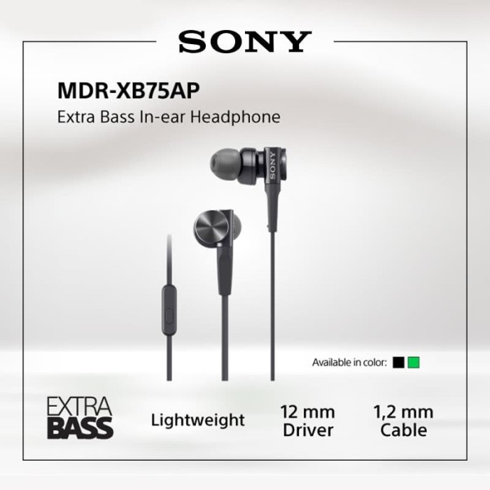 sony mdr xb75ap specification