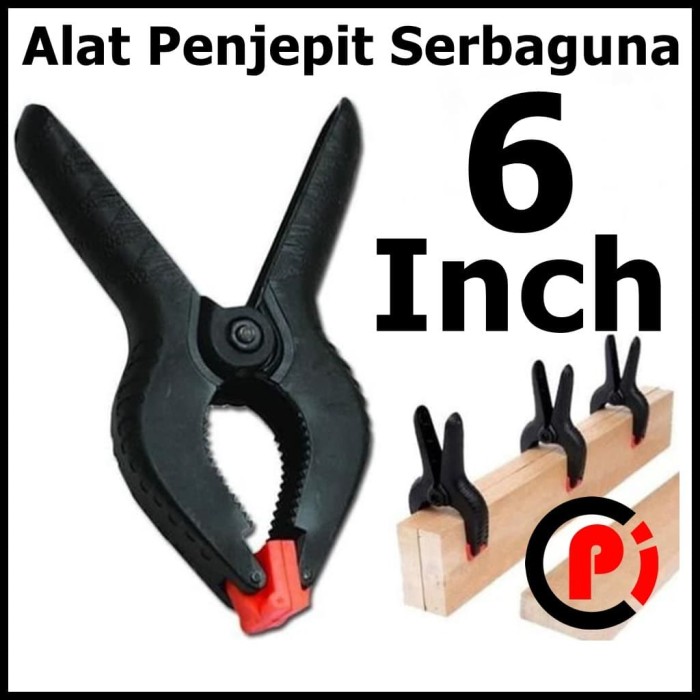 Jual Klem Kayu 6 inci Serbaguna Clamp Besi Kaca Kertas