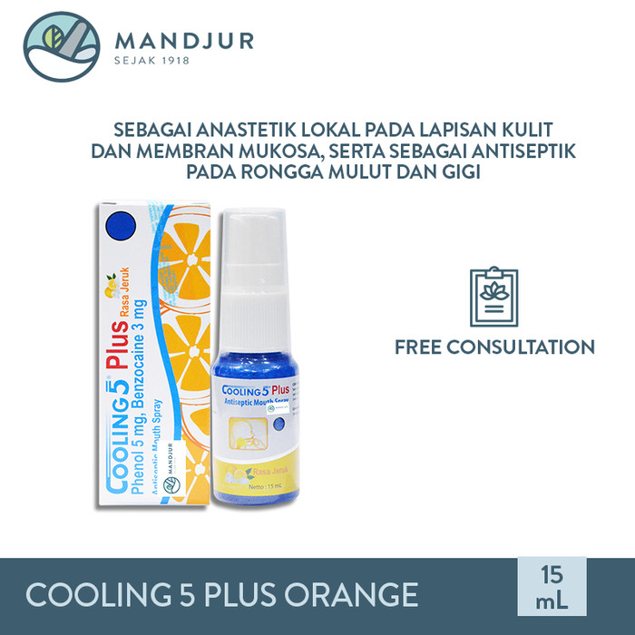 Jual Cooling  5  Plus  Orange Obat  Sariawan Sakit  