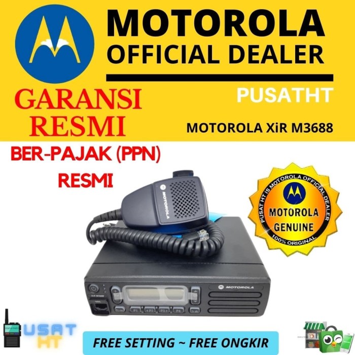 Jual RADIO RIG DIGITAL MOTOROLA XIR-M3688 M 3688 VHF 25