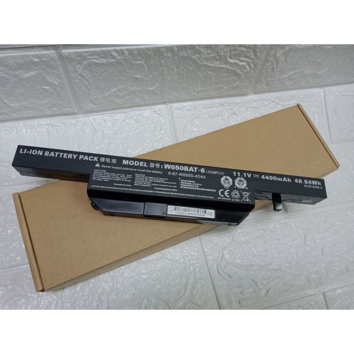 Jual Baterai Axioo Clevo W650 W650BAT-6 W650SJ 650D K610C Original - Jakarta Pusat - baterai-adaptor | Tokopedia