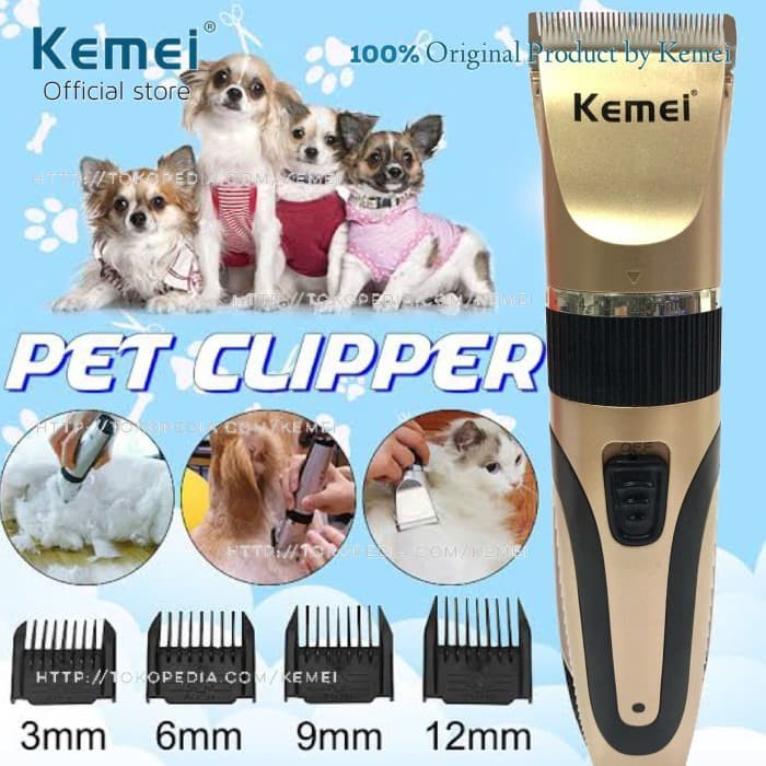 Jual Alat Cukur Bulu Hewan Kemei Pet Clipper Cukuran Anjing Kucing KM