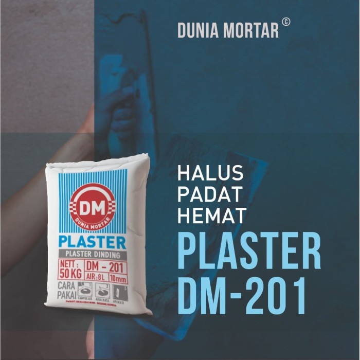 Jual DUNIA MORTAR Semen Plaster Instant Dinding Plesteran