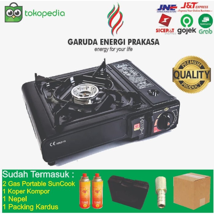 Jual KOMPOR  GAS PORTABLE 2 in 1 BERKUALITAS TAHAN LAMA  