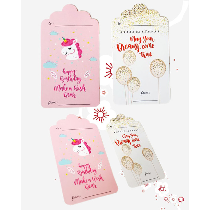 Jual Tag Ucapan Ulang Tahun Birthday Unicorn Kartu Ucapan Ulang Tahun Htb02 Jakarta Barat Bakung Store Tokopedia