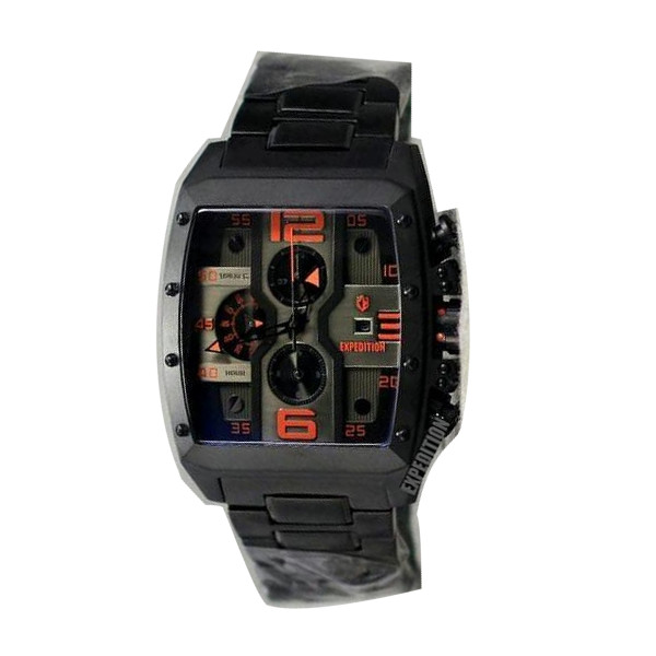 jual jam tangan expedition e6636 black orange jual jam tangan expedition e6636 black orange
