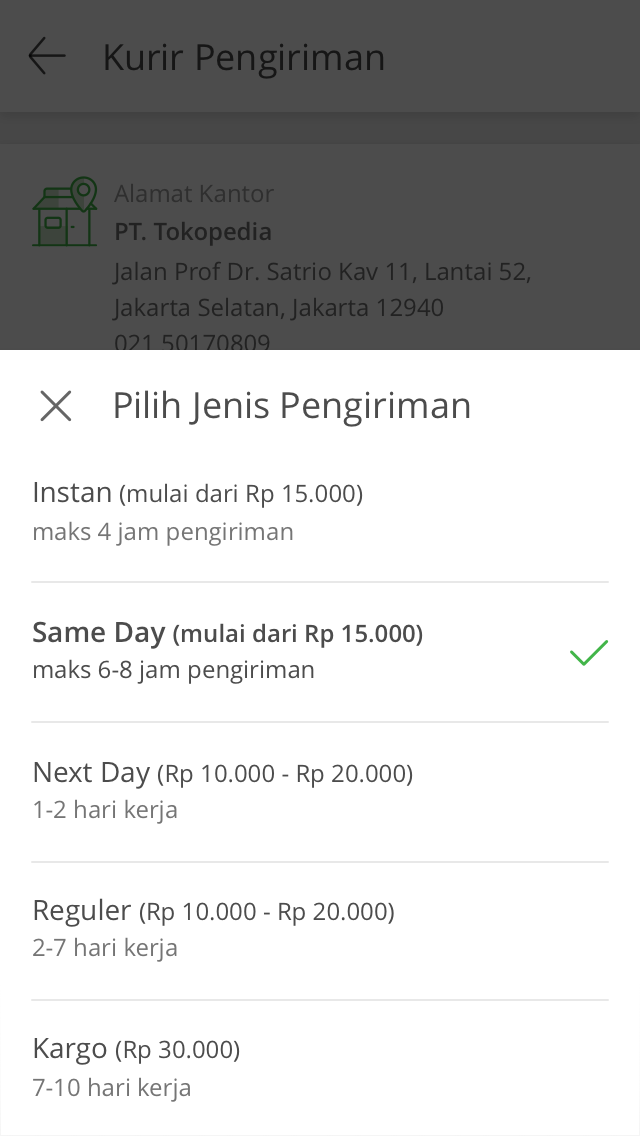Pilihan opsi pembayaran pembelian terbaik