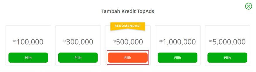 FAQ Seputar Kredit TopAds | Pusat Bantuan    Tokopedia