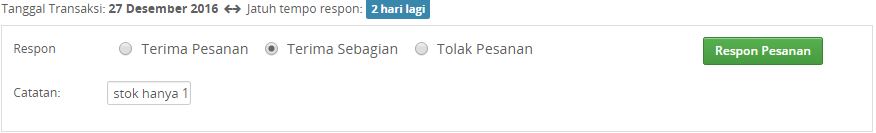 Opsi stok baru