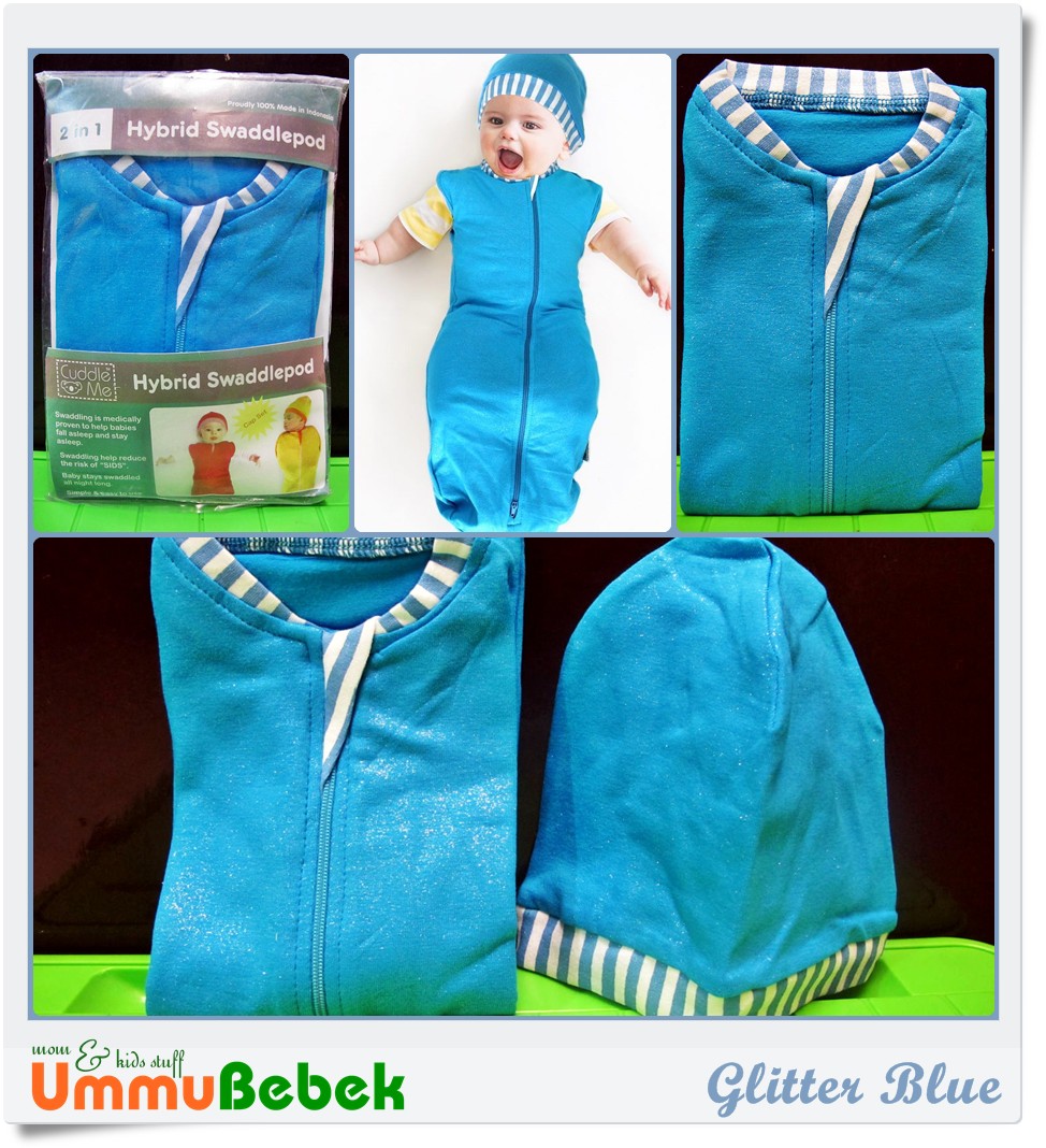 jual glitter blue cuddleme hybrid swaddlepod ummu jual glitter blue cuddleme hybrid swaddlepod ummu