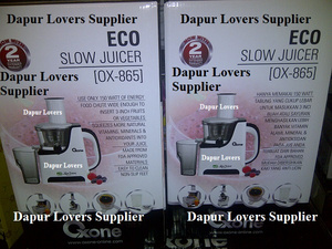 Jual Oxone Eco Slow Juicer (ox-865) - Dapur Lovers Supplier Tokopedia