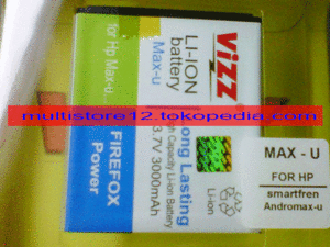 jual baterai power vizz andromax max u 3000mah jual baterai power vizz andromax max u 3000mah