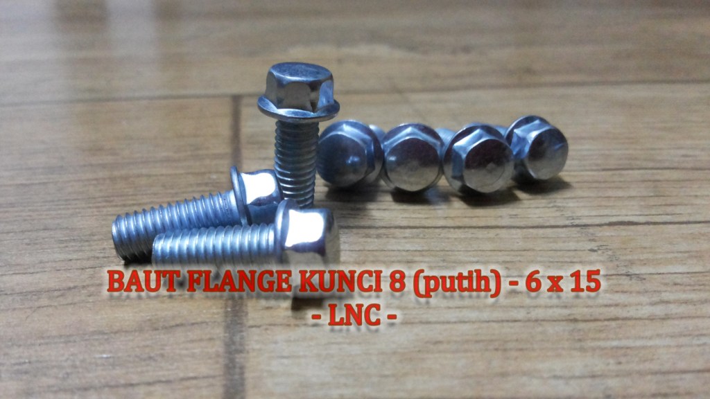 jual baut flange k 8 6 x 15 p 1 25 putih limindo jual baut flange k 8 6 x 15 p 1 25 putih limindo