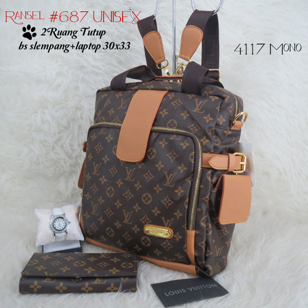 Jual Tas Lv Ransel 2ruang Tutup Beautyytas jual tas lv ransel 2ruang tutup beautyytas
