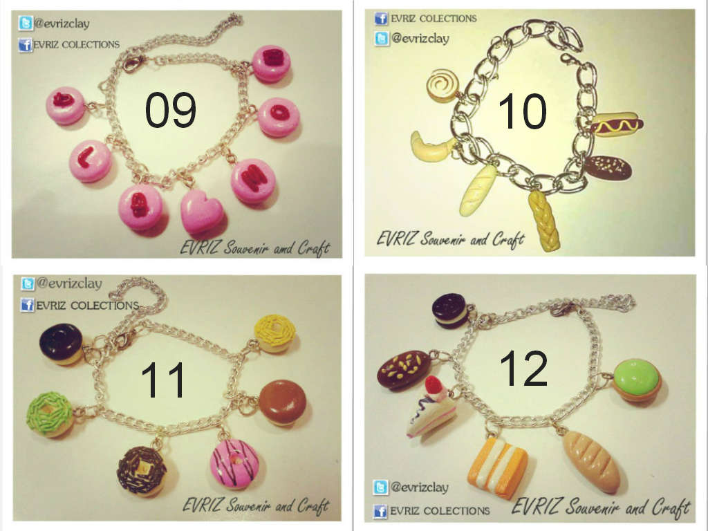 jual gelang rantai unik lucu grosir murah bentuk clay jual gelang rantai unik lucu grosir murah bentuk clay