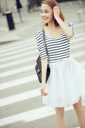 jual stripe knitted gauze casual dress ds548 import jual stripe knitted gauze casual dress ds548 import