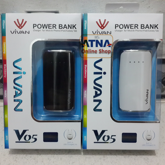 VIVAN V05 5600mAh Powerbank Vivan 5600 MAh With Samsung Cell Original