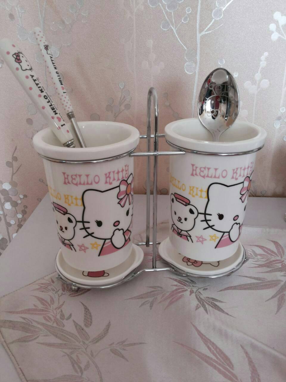 Jual Tempat Sendok Keramik Hello Kitty NiaGiftShop Tokopedia