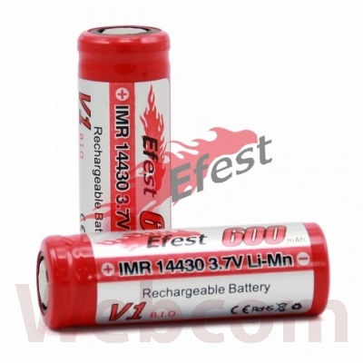 jual baterai efest imr 14430 flat top 600mah 3 7v rokok elektrik battery web jual baterai efest imr 14430 flat top 600mah 3 7v rokok elektrik battery web