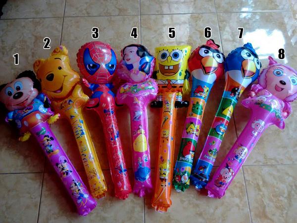 jual balon tongkat pentung karakter kartun anak ulang jual balon tongkat pentung karakter kartun anak ulang