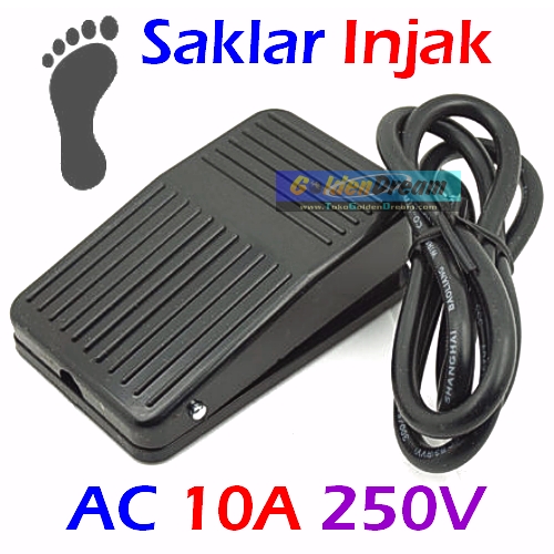 jual saklar injak foot pedal switch 10a 250v ac non slip jual saklar injak foot pedal switch 10a 250v ac non slip