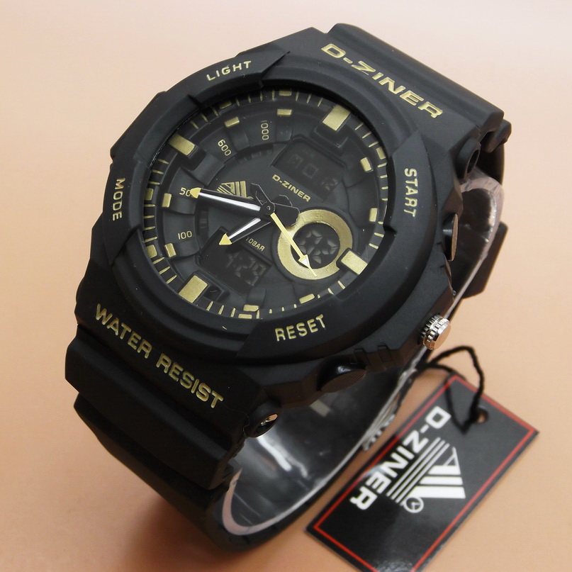 jual jam tangan d ziner dz 8094 original black gold water jual jam tangan d ziner dz 8094 original black gold water