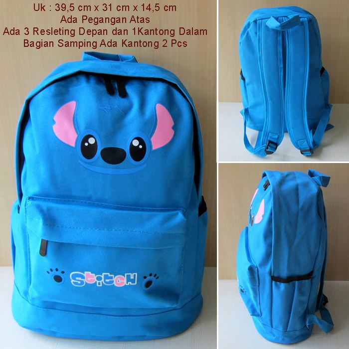 Jual Stitch Tas Ransel Sekolah Pingstore jual stitch tas ransel sekolah pingstore