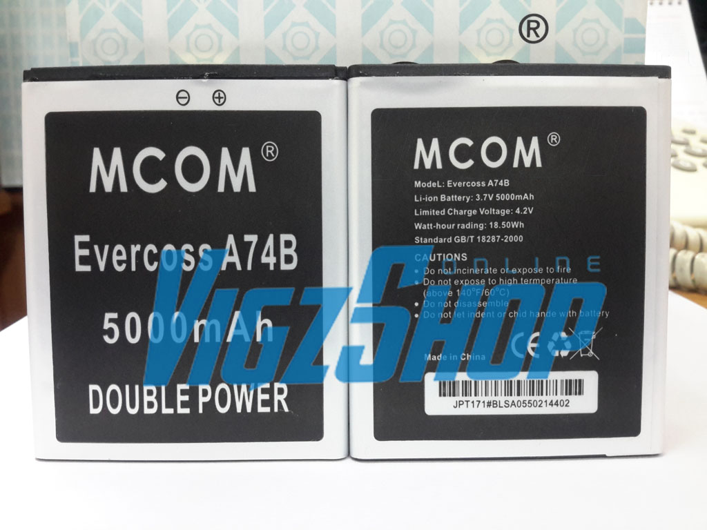 jual baterai battery cross evercoss a74b 5000mah mcom power vigzshop jual baterai battery cross evercoss a74b 5000mah mcom power vigzshop