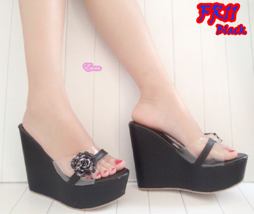 jual fr11 black sepatu sandal pesta 12 cm transparan jual fr11 black sepatu sandal pesta 12 cm transparan