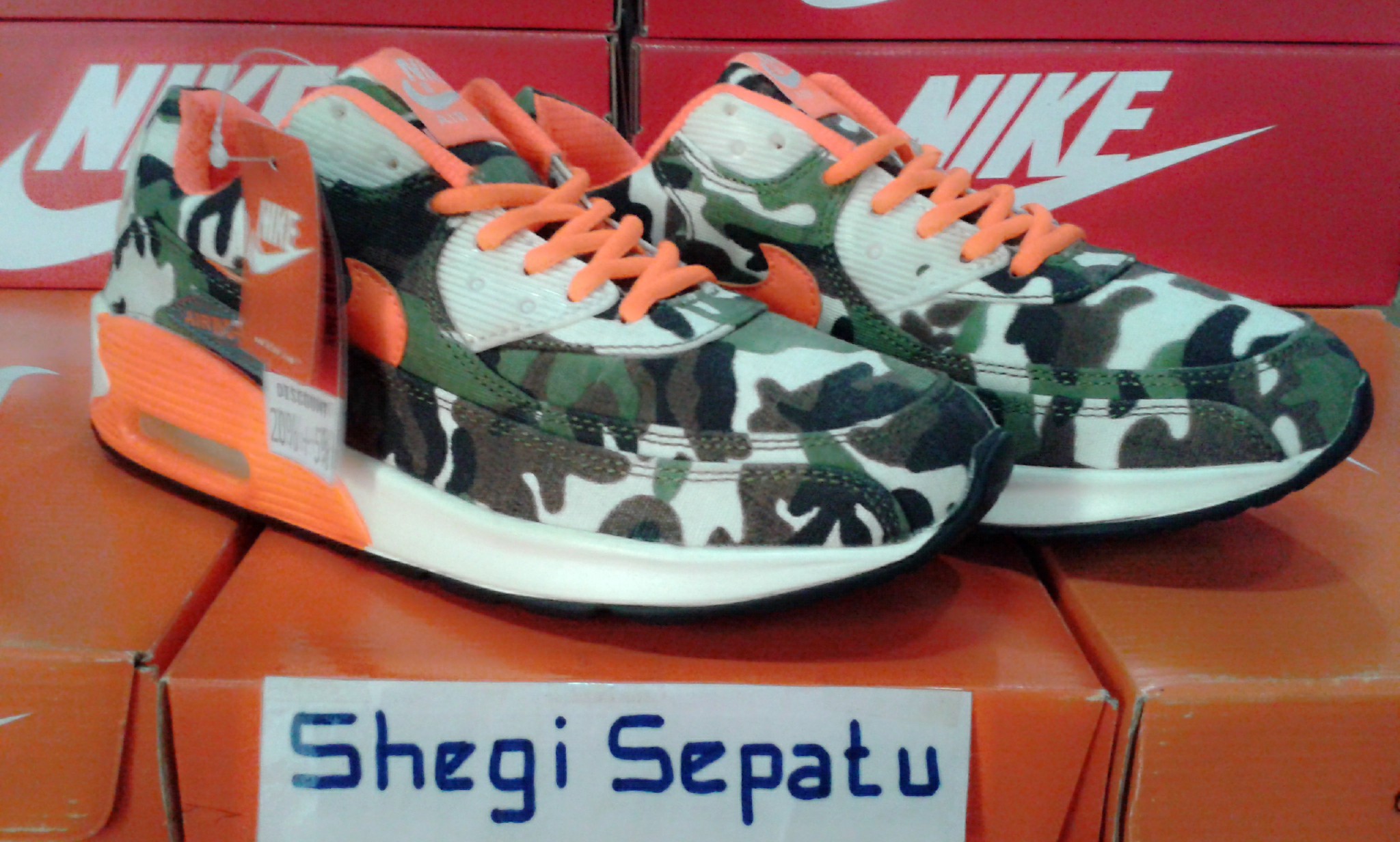Jual Sepatu Sport Kets Running Lari Nike Air Max 90 Army jual sepatu sport kets running lari nike air max 90 army