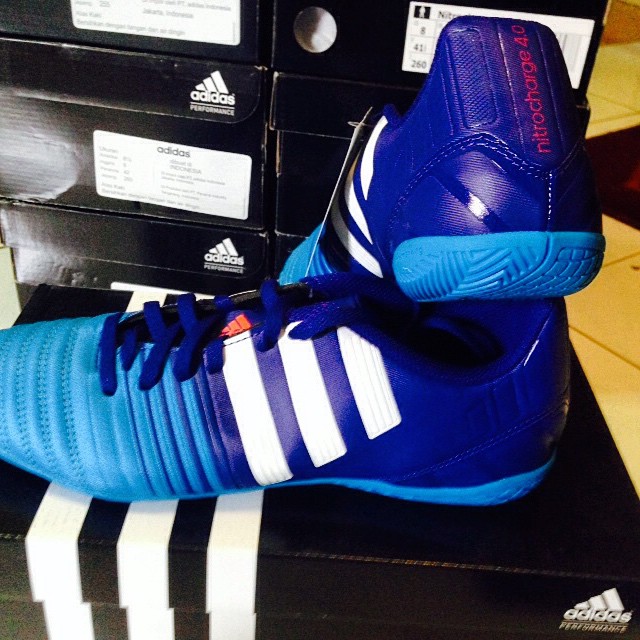 jual sepatu futsal adidas adidas nitrocharge 4 0 in blue jual sepatu futsal adidas adidas nitrocharge 4 0 in blue