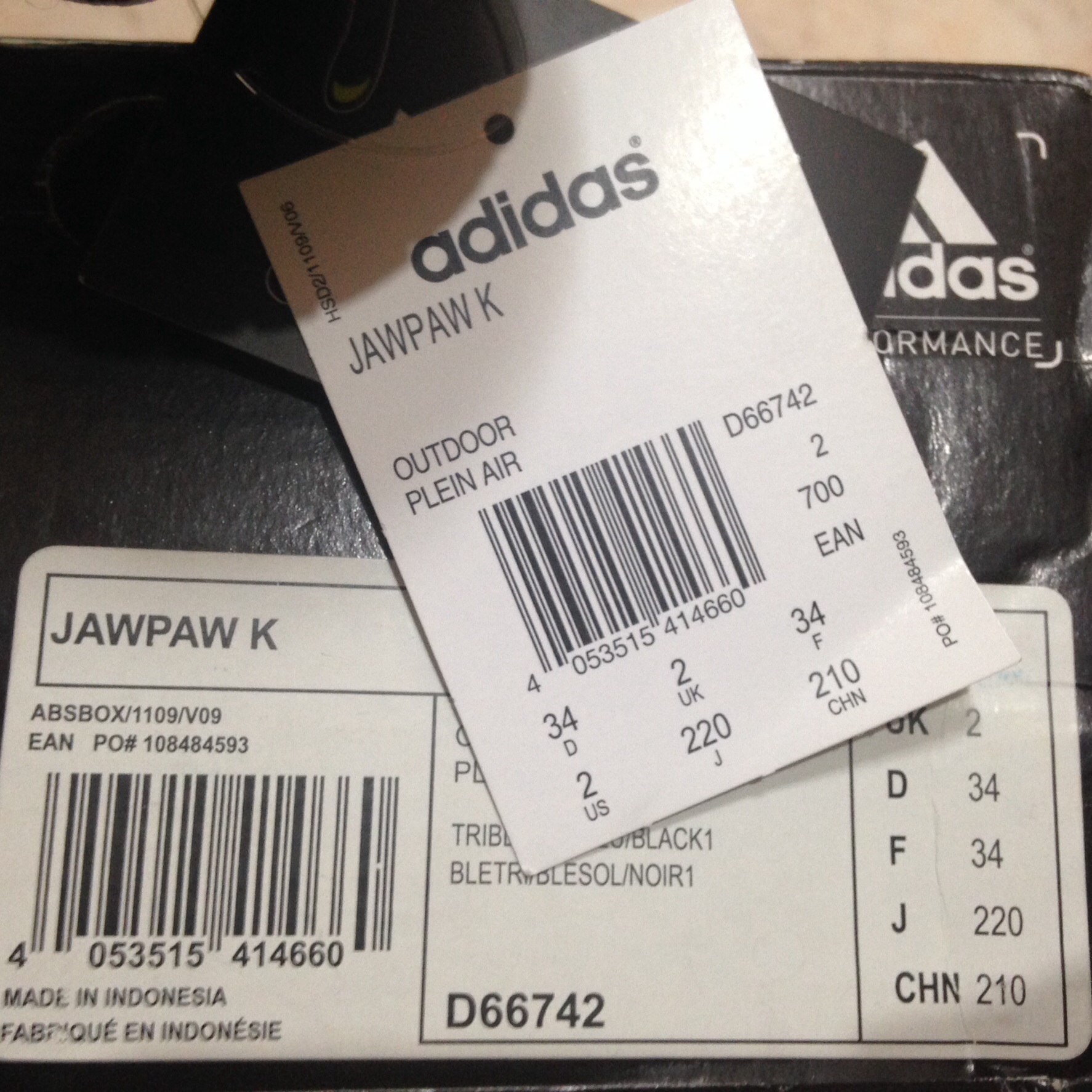 Sepatu Outdoor Adidas Jawpaw Slip On Anzit Dlx Kurobe Duramo Goretex dll