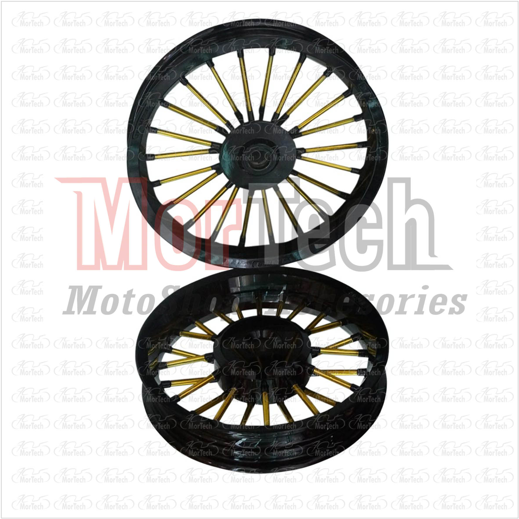 Jual Velg Racing Lebar Power Andong Vario 110 Hitam Gold Mortech