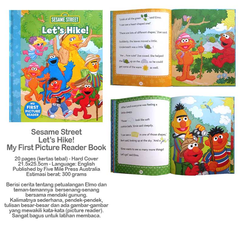 jual sesame let s hike myfirstpicturereaderbook jual sesame let s hike myfirstpicturereaderbook