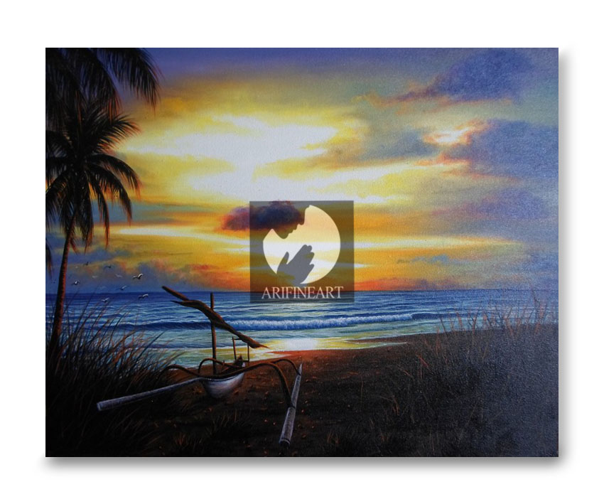 Lukisan Sunset By Ari Lestawan jual lukisan sunset ari lestawan Lukisan Sunset By Ari Lestawan jual lukisan sunset ari lestawan
